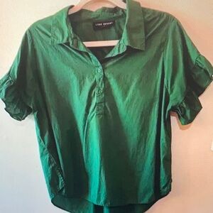 Lane Bryant Dark Green blouse